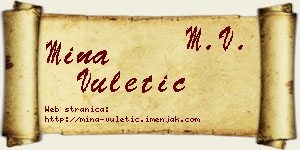 Mina Vuletić vizit kartica